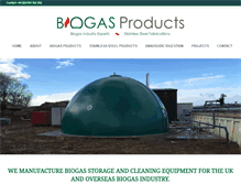 Tablet Screenshot of biogasproducts.co.uk